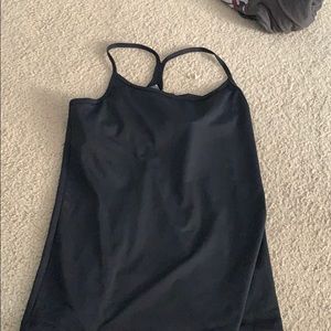 Black Champion Workout Tank with built in bra.